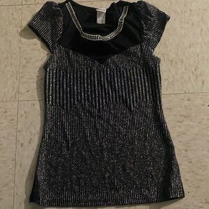 Silver design all black in the back